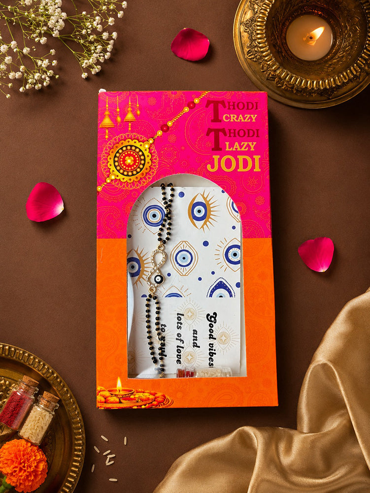 Nazar Infinity Mangalsutra Style Bracelet for Bhabhi