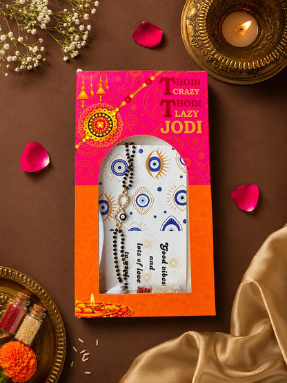 Nazar Infinity Mangalsutra Style Bracelet for Bhabhi