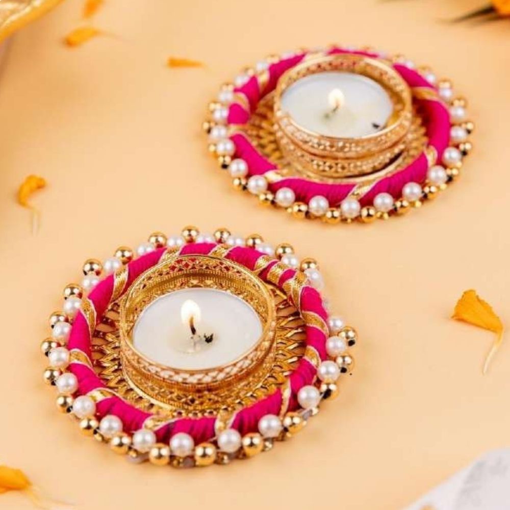 Tea Light Holders Pair