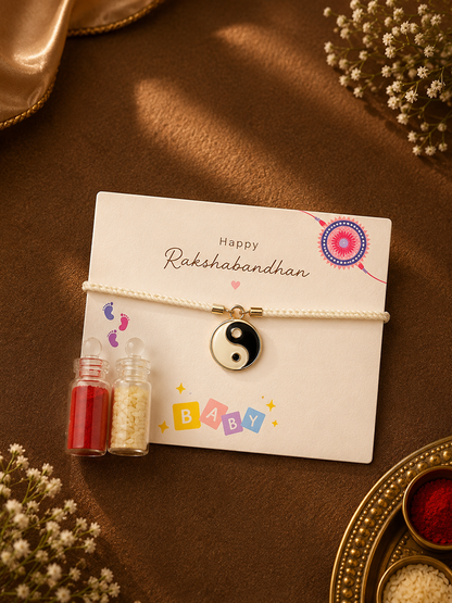 Yin Yang Baby Rakhi