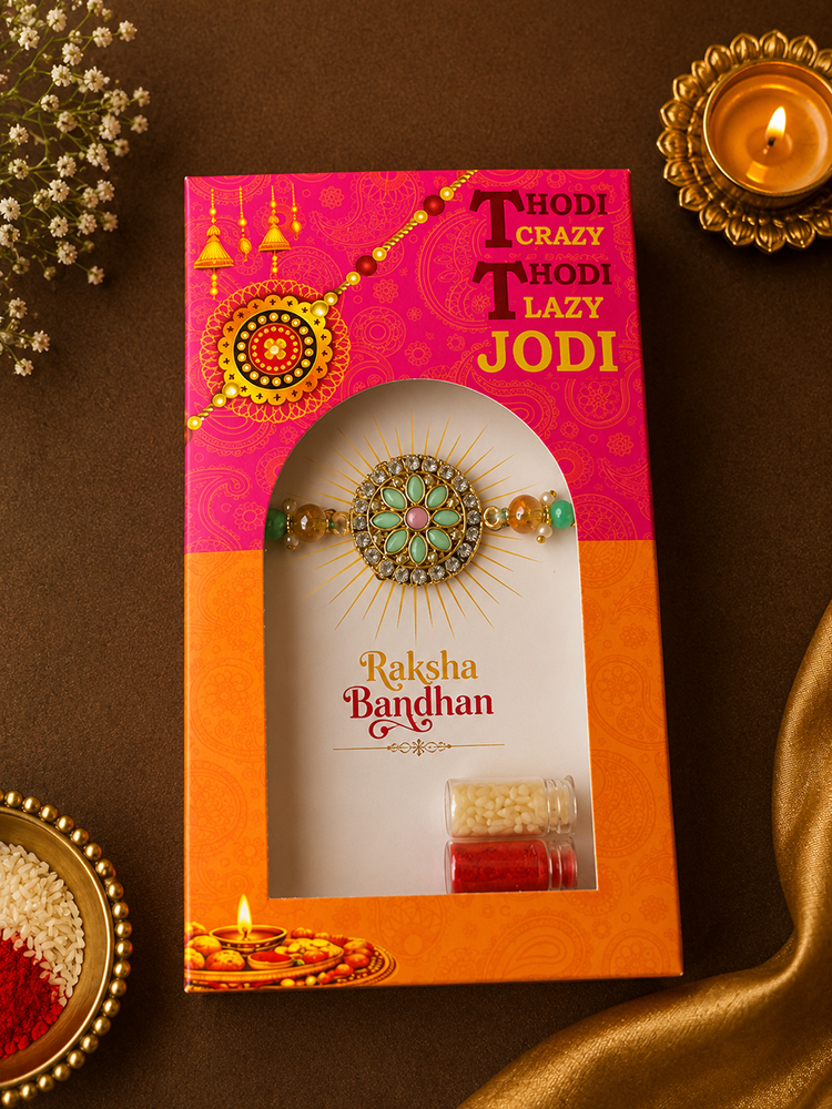 Mint Sitara Rakhi for Bhai