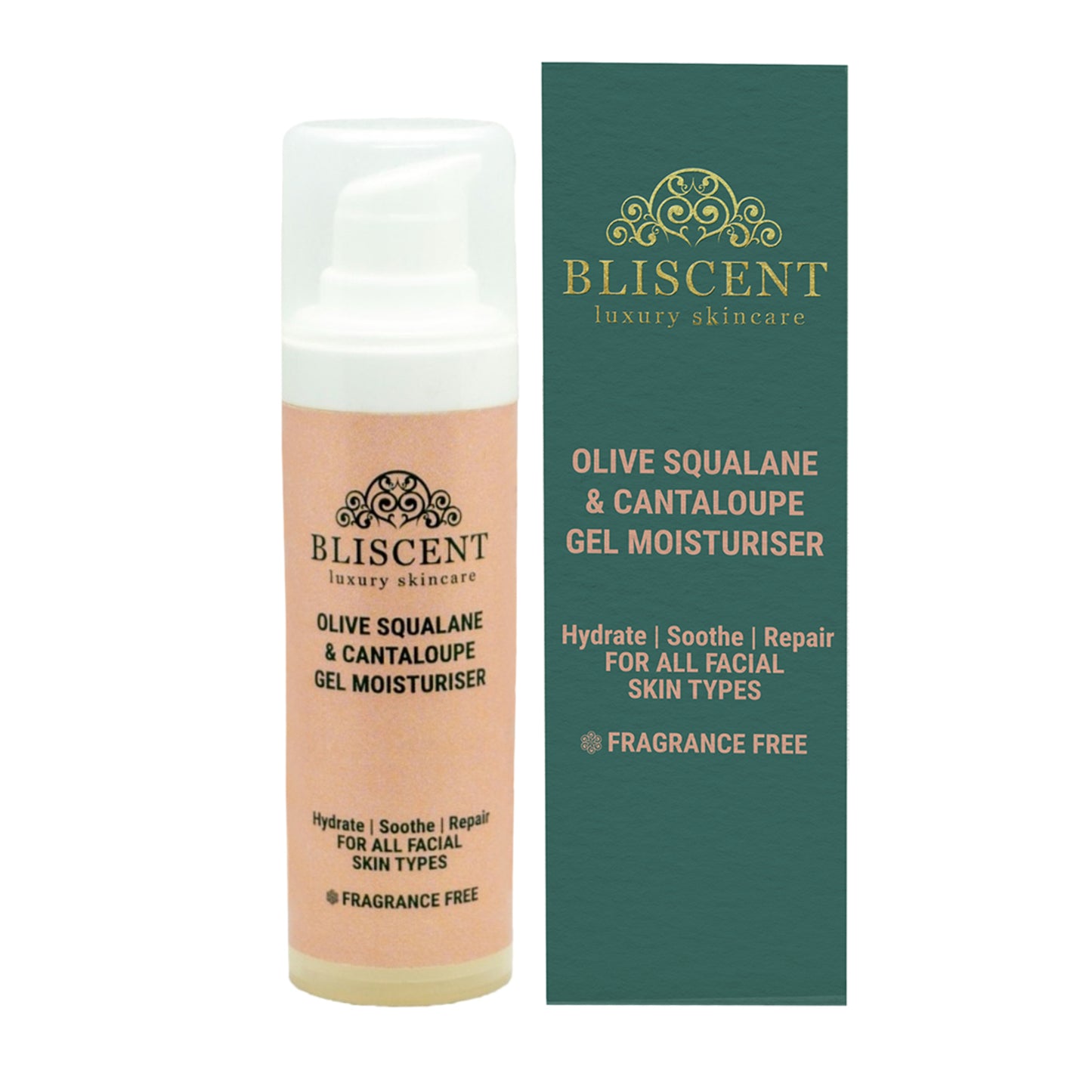 BLISCENT Olive Squalane & Cantaloupe Gel Moisturizer
