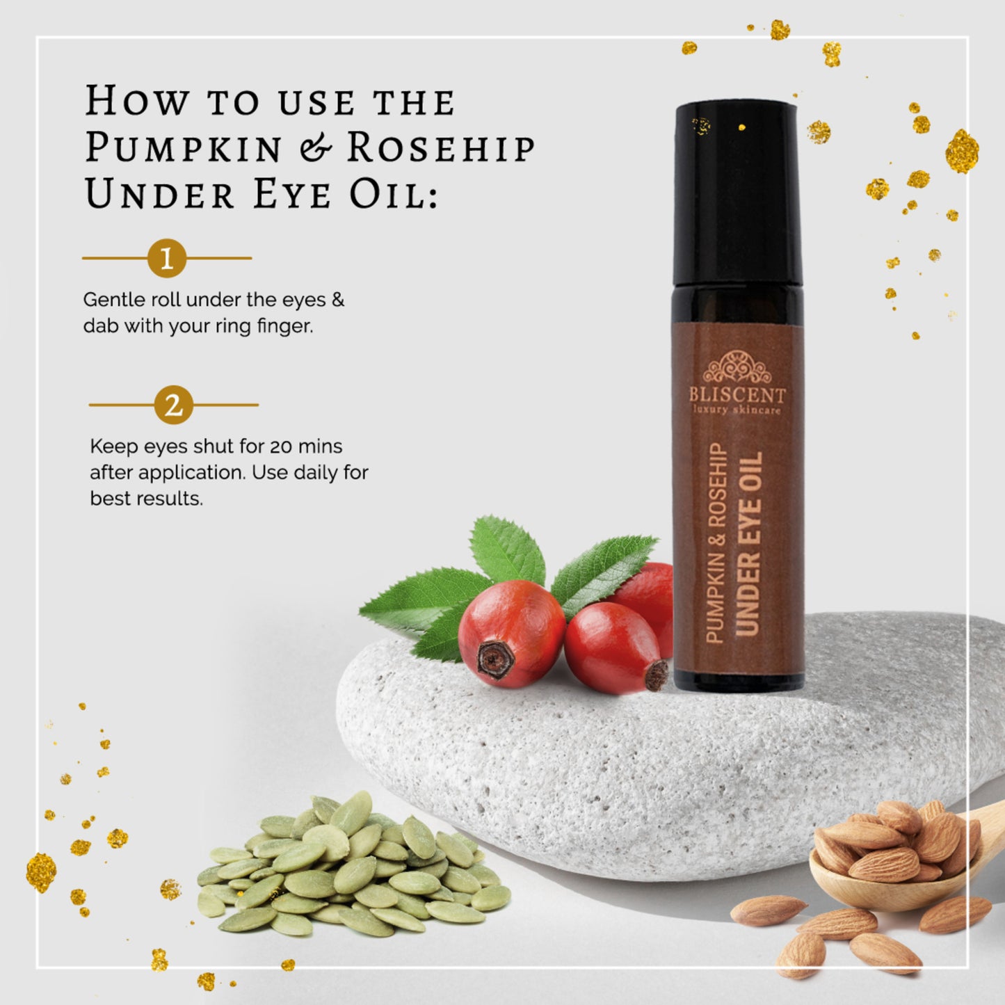 BLISCENT Pumpkin & Rosehip Under Eye Oil