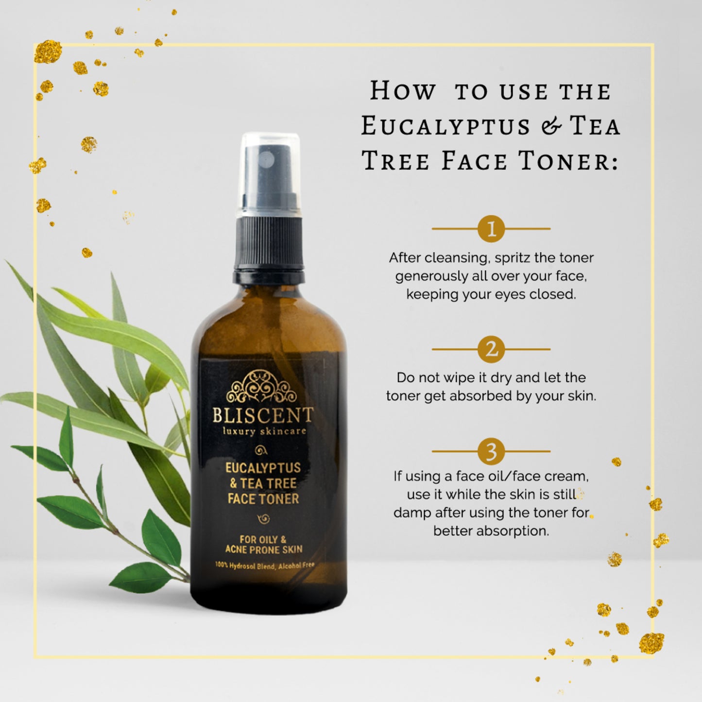 BLISCENT Eucalyptus & Tea Tree Face Toner