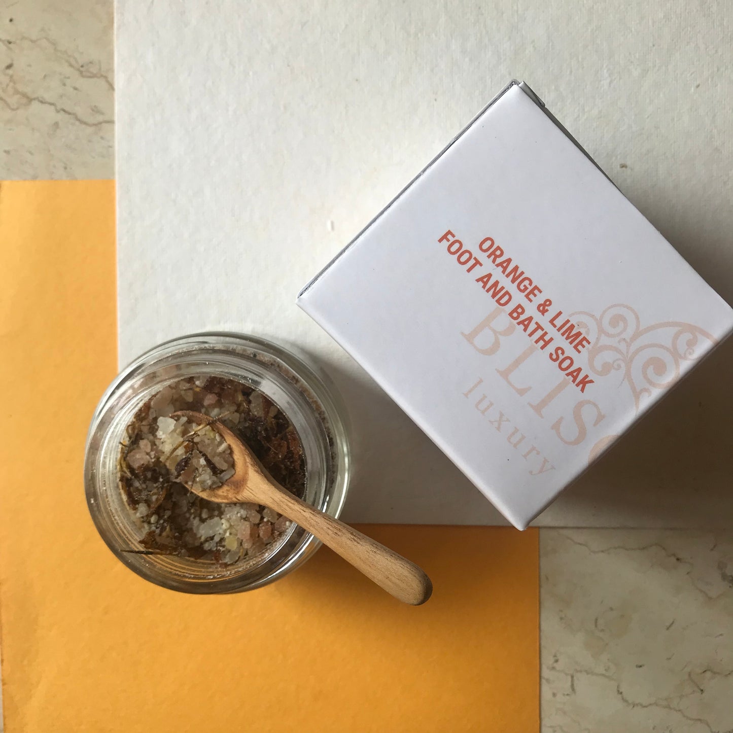 BLISCENT Orange & Lime Bath and Foot Soak