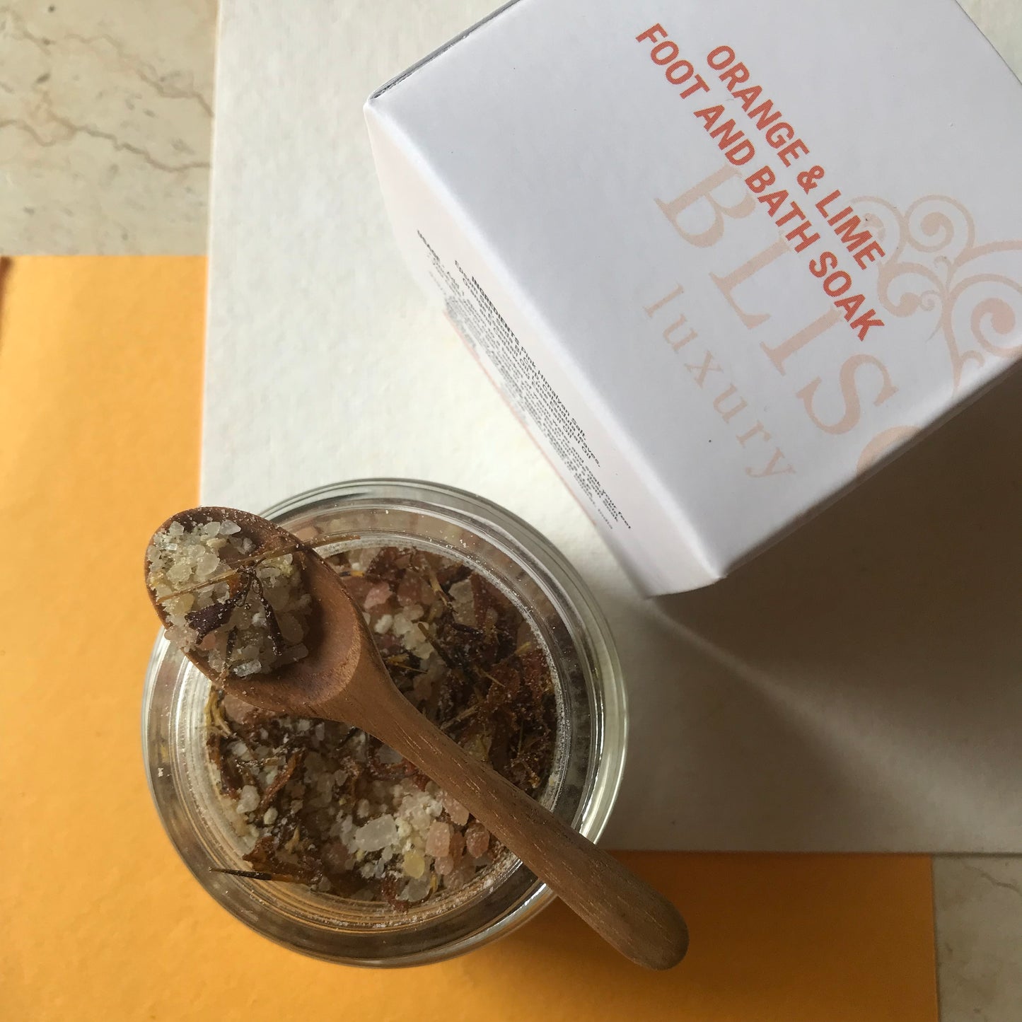 BLISCENT Orange & Lime Bath and Foot Soak