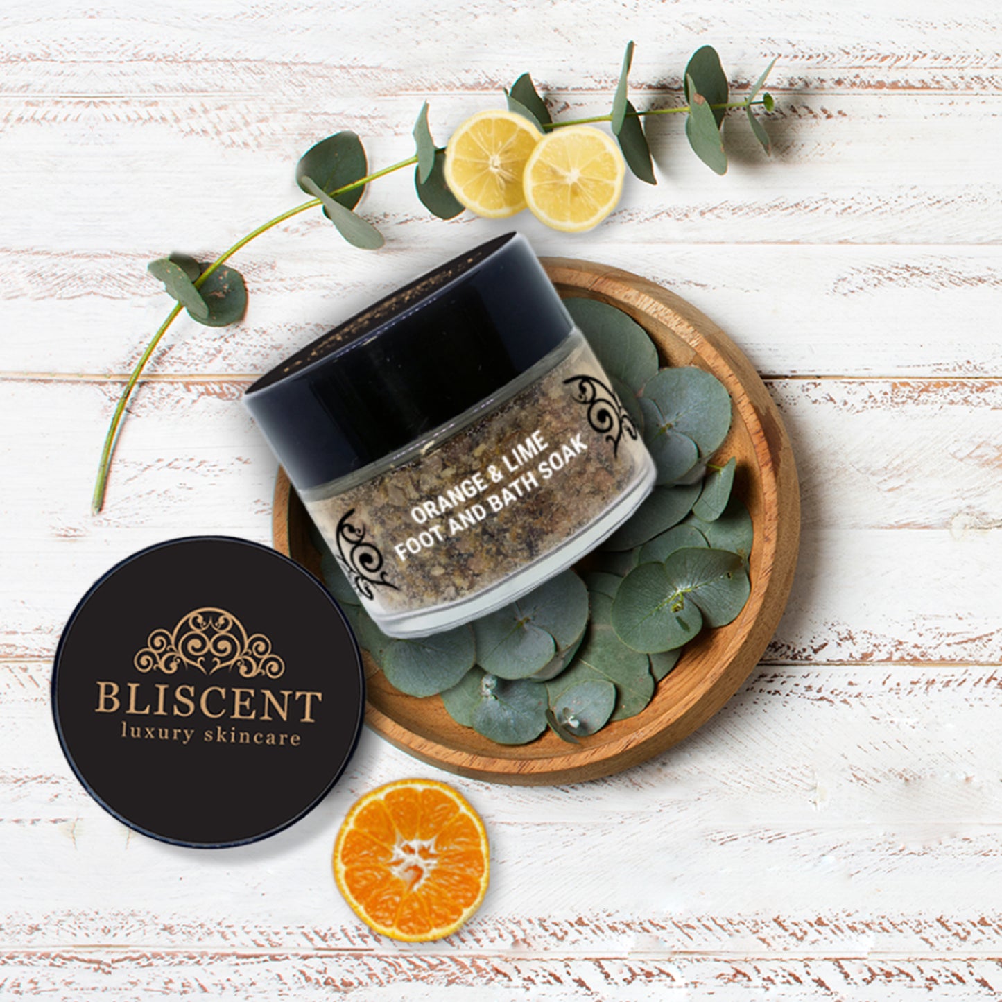 BLISCENT Orange & Lime Bath and Foot Soak