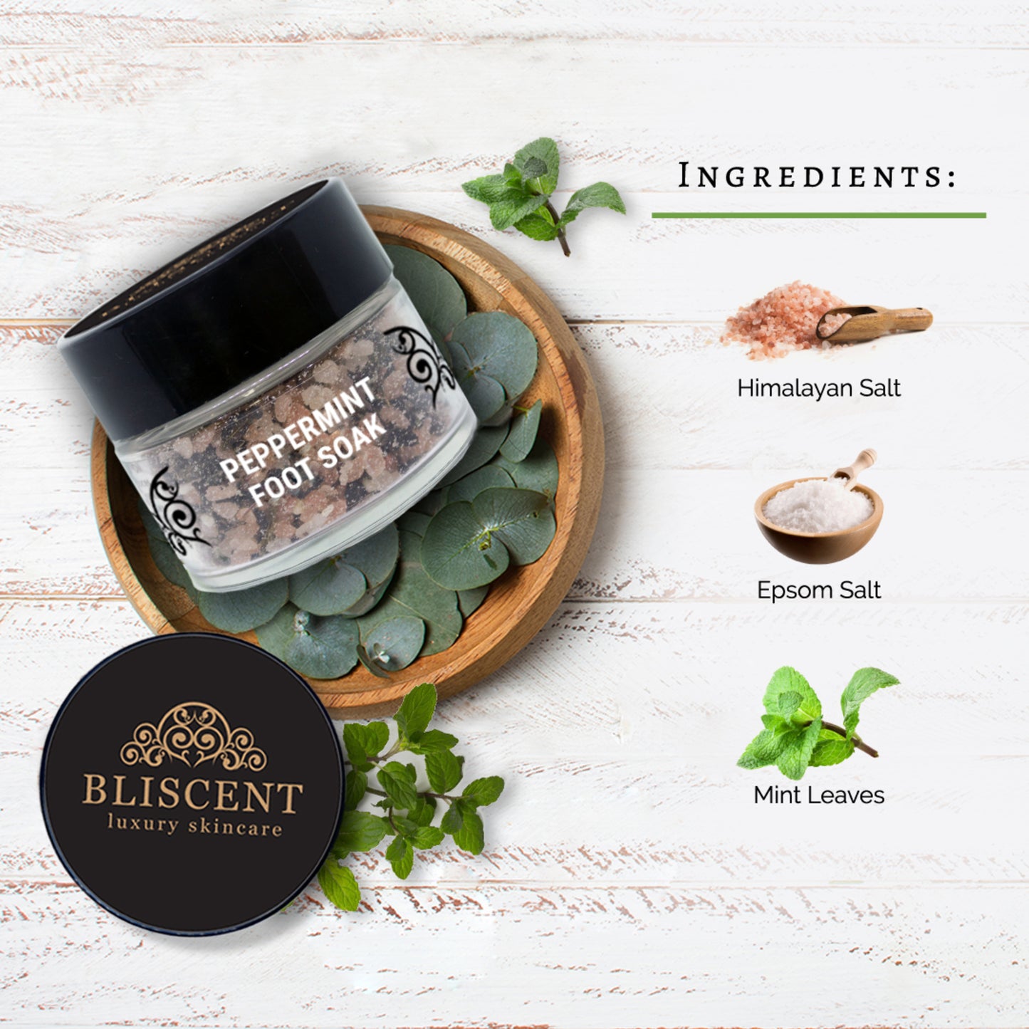 BLISCENT Peppermint Foot Soak