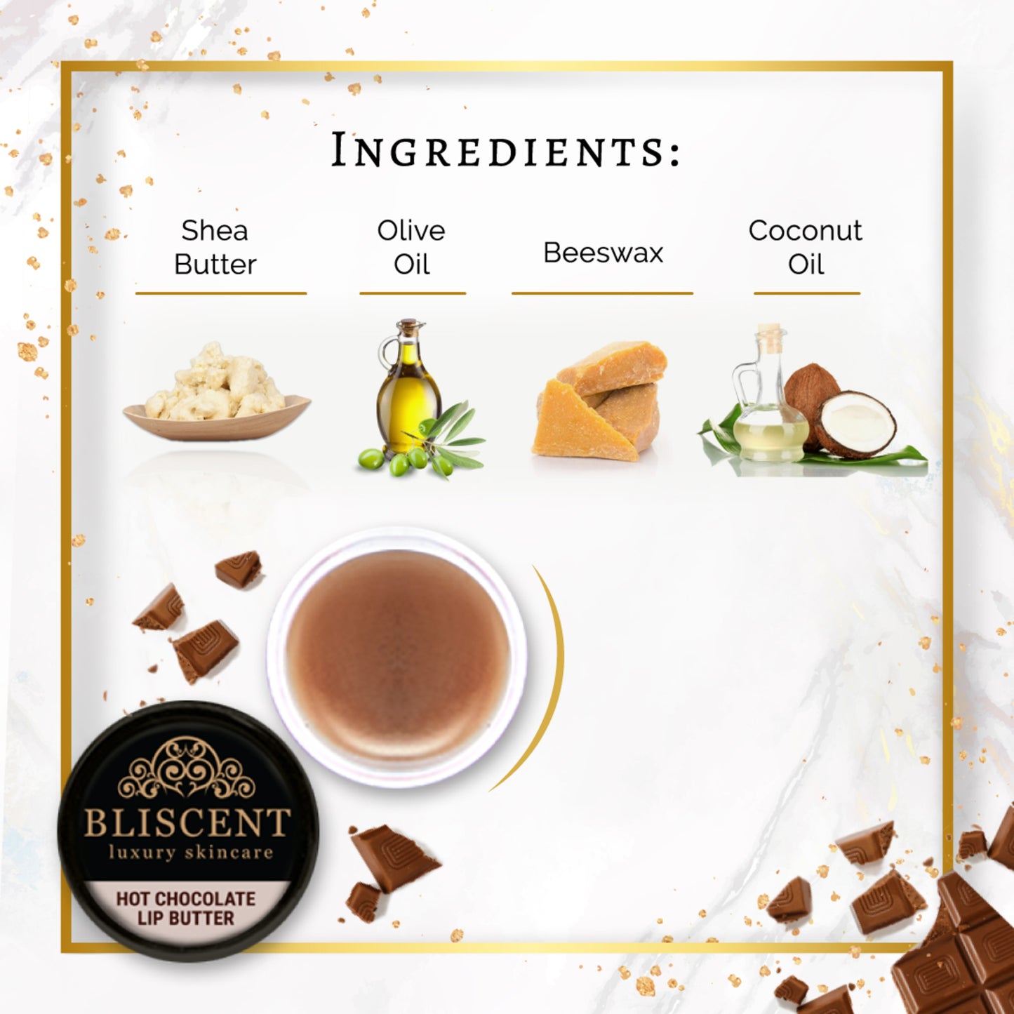 BLISCENT Hot Chocolate Lip Butter