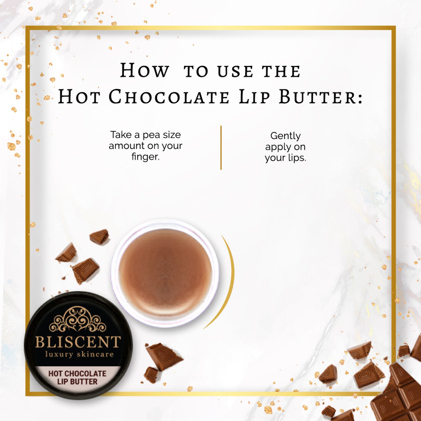 BLISCENT Hot Chocolate Lip Butter