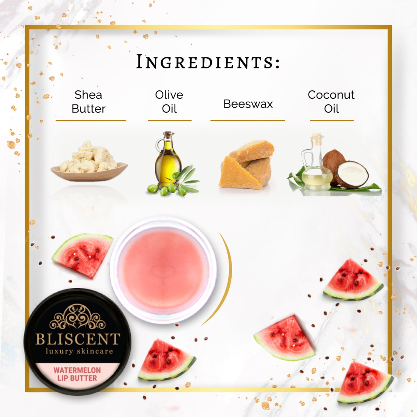 BLISCENT Watermelon Lip Butter