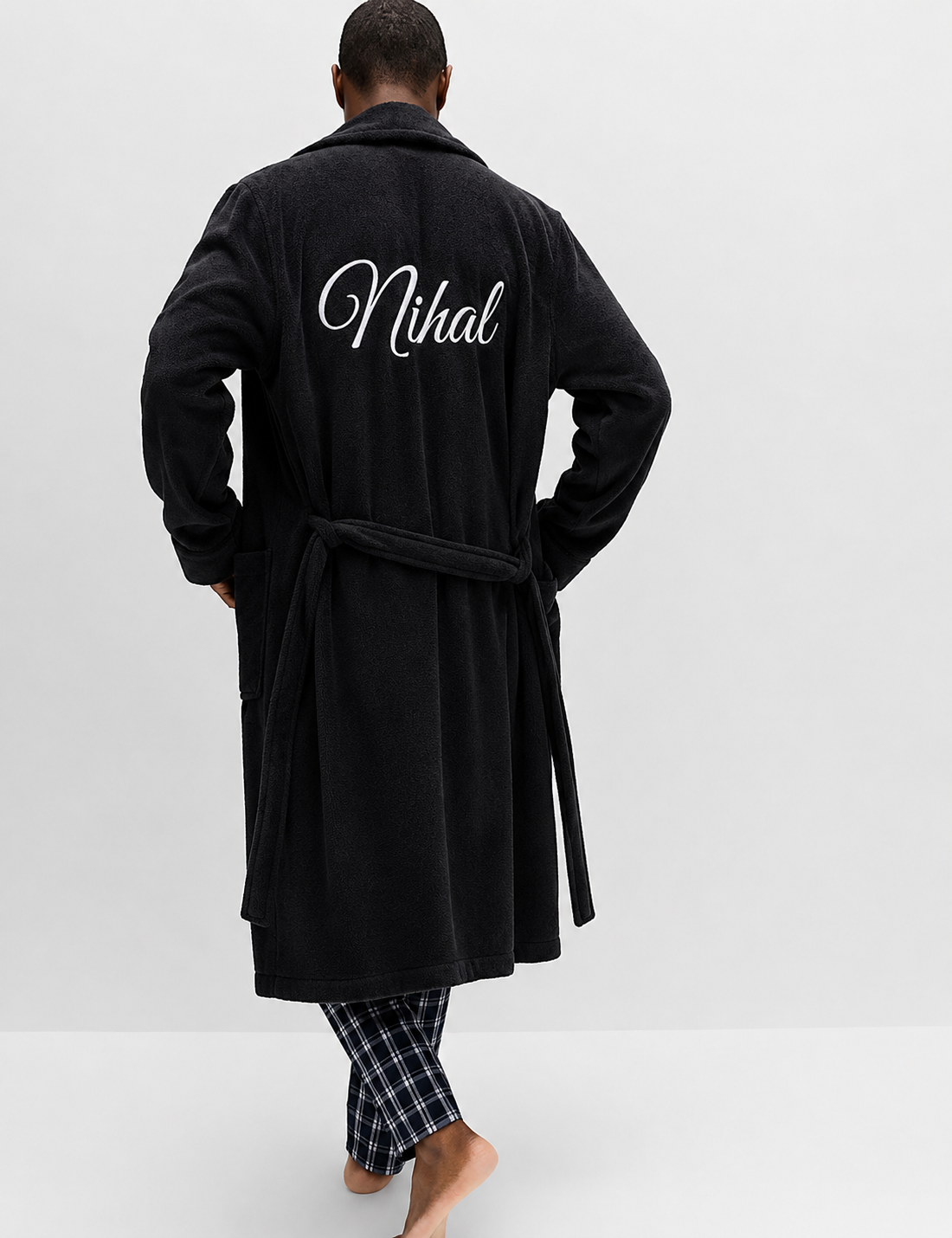 Terry cotton bathrobe