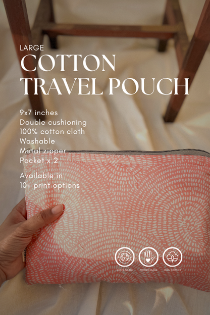 Sustainable Cotton Large Pouch by Ekatra