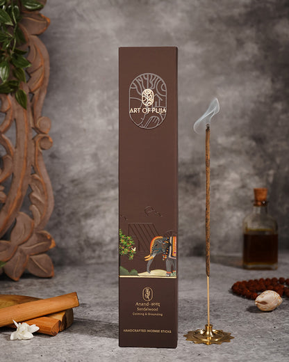Sandalwood Handcrafted Incense Sticks | Anand आनंद