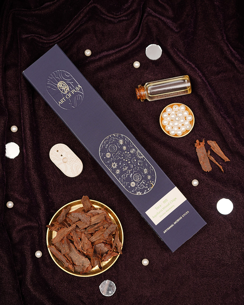 Aquilaria Wood Chips Artisanal Incense Sticks| Oudh | Tara तारा