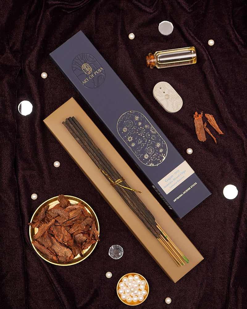 Aromatic Wood Chips Artisanal Incense Sticks |Bakhoor | Gagan गगन