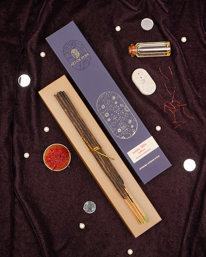 Saffron Artisanal Incense Sticks | Kshitij क्षितिज
