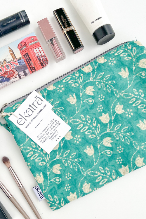 Sustainable Cotton Large Pouch by Ekatra