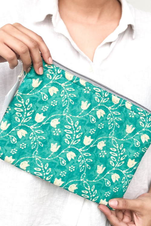 Sustainable Cotton Large Pouch by Ekatra