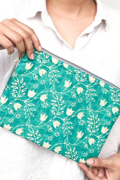 Sustainable Cotton Large Pouch by Ekatra