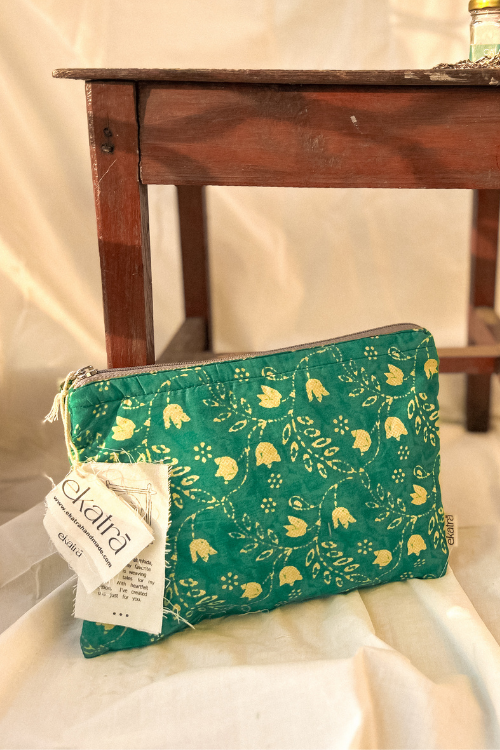 Sustainable Cotton Large Pouch by Ekatra