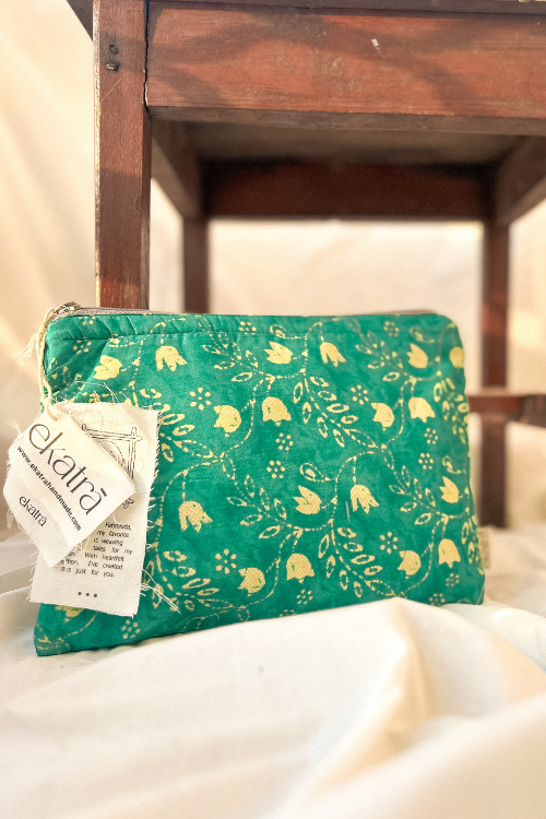 Sustainable Cotton Large Pouch by Ekatra