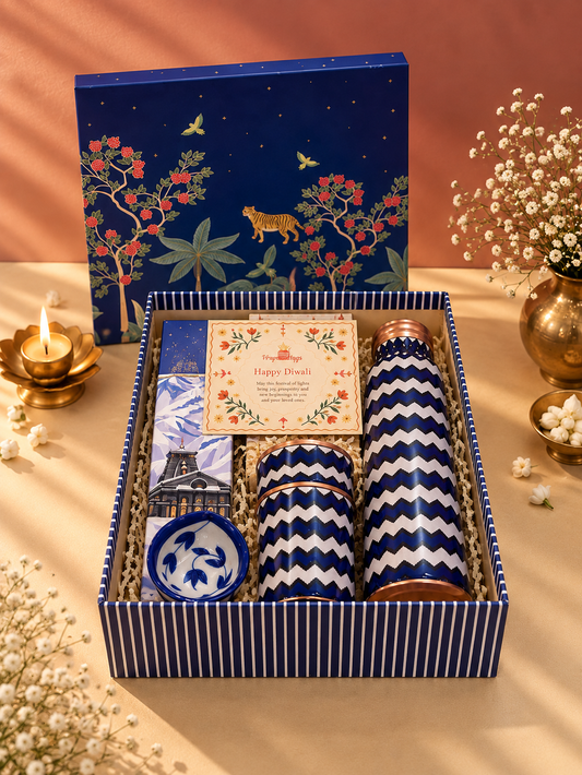 Shubh Deep Copper Hamper