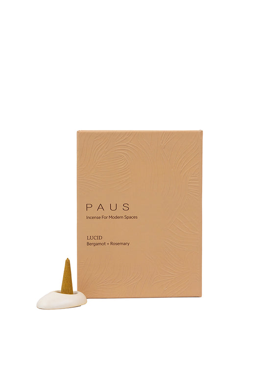 LUCID | Bergamot + Rosemary mood-enhancing incense cones