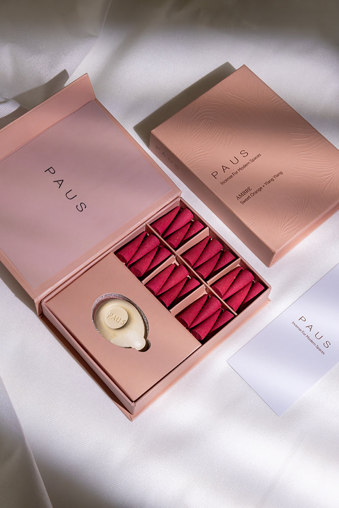 AMBRE | Sweet Orange + Ylang Ylang mood-enhancing incense cones