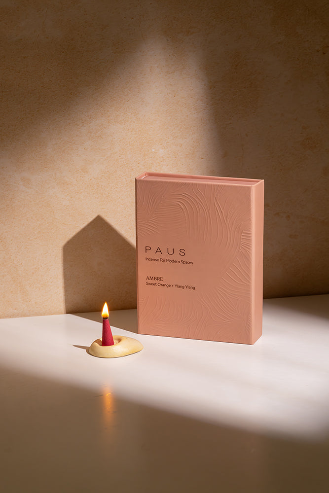 AMBRE | Sweet Orange + Ylang Ylang mood-enhancing incense cones
