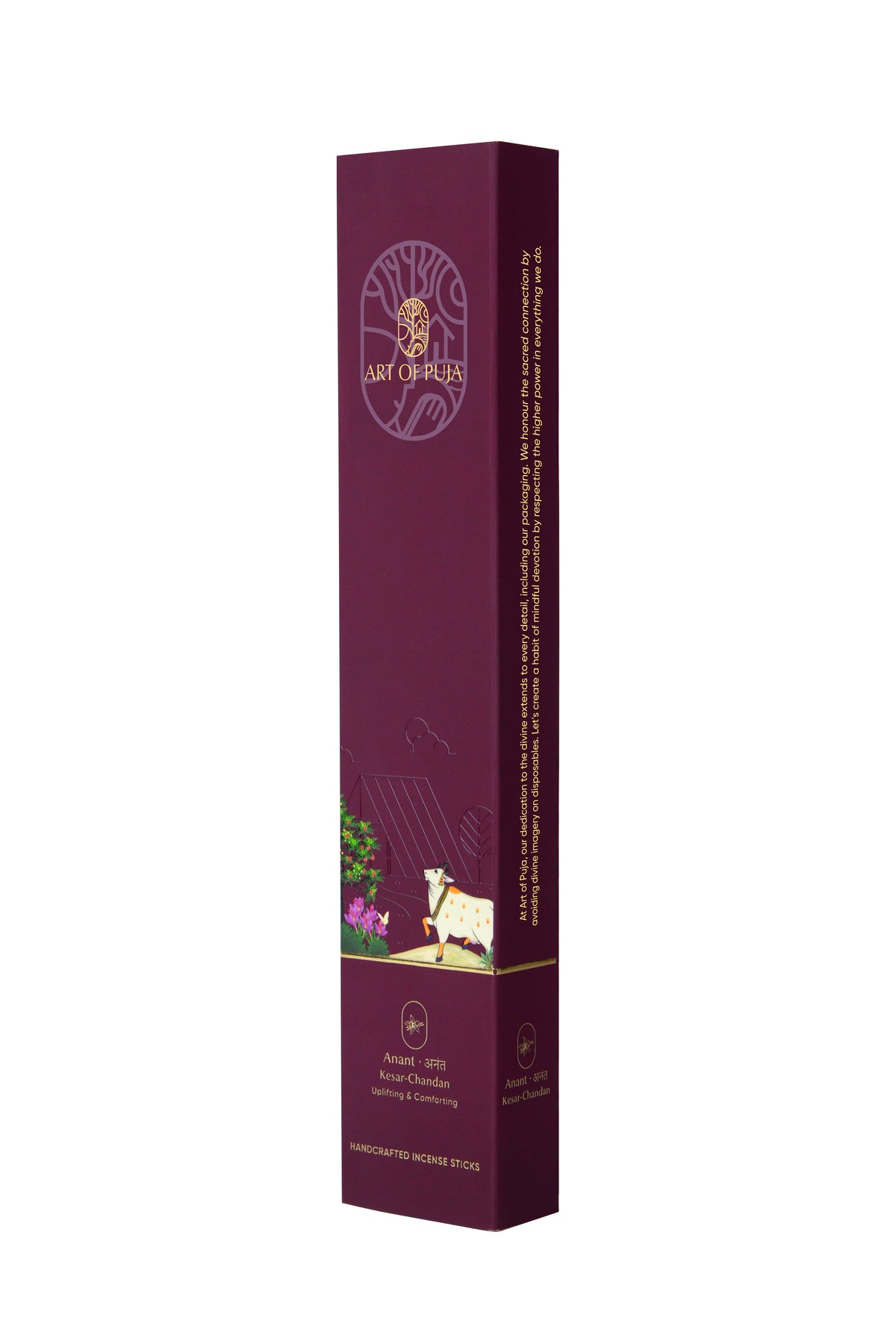 Kesar-Chandan Handcrafted Incense Sticks | Anant अनंत