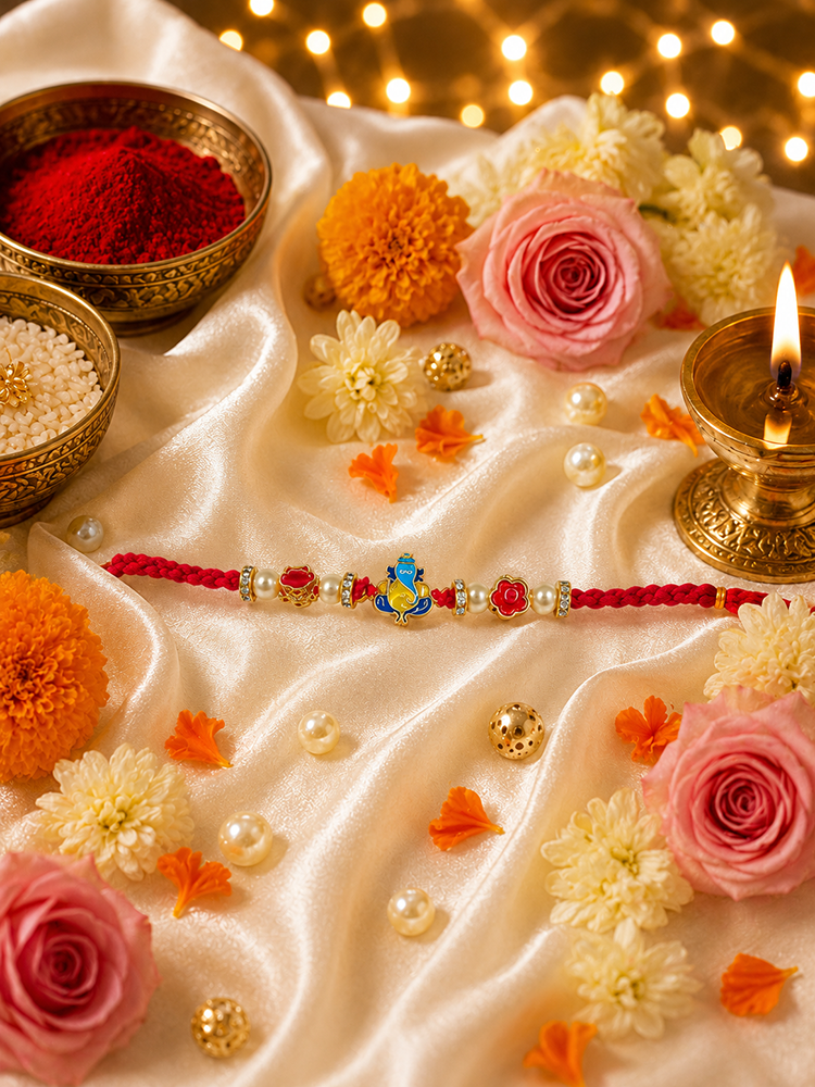 Ganesh Ji Blessings Rakhi for Bhai