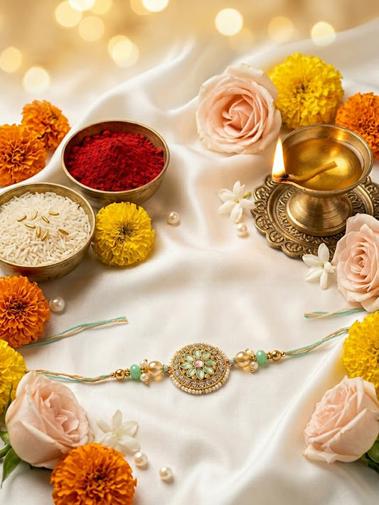 Mint Sitara Rakhi for Bhai