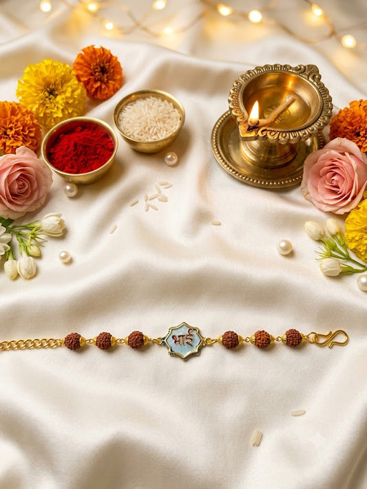 Rudraksh Rakhi for Bhai
