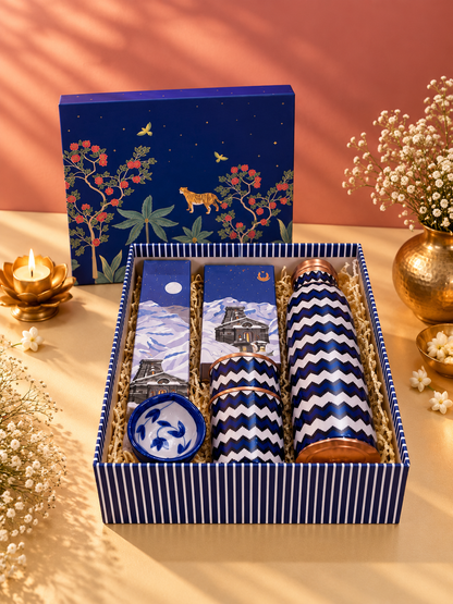 Shubh Deep Copper Hamper