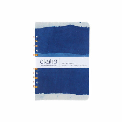 Handcrafted Sustainable A5 Wire Bound ruled 100 GSM paper Journal by Ekatra