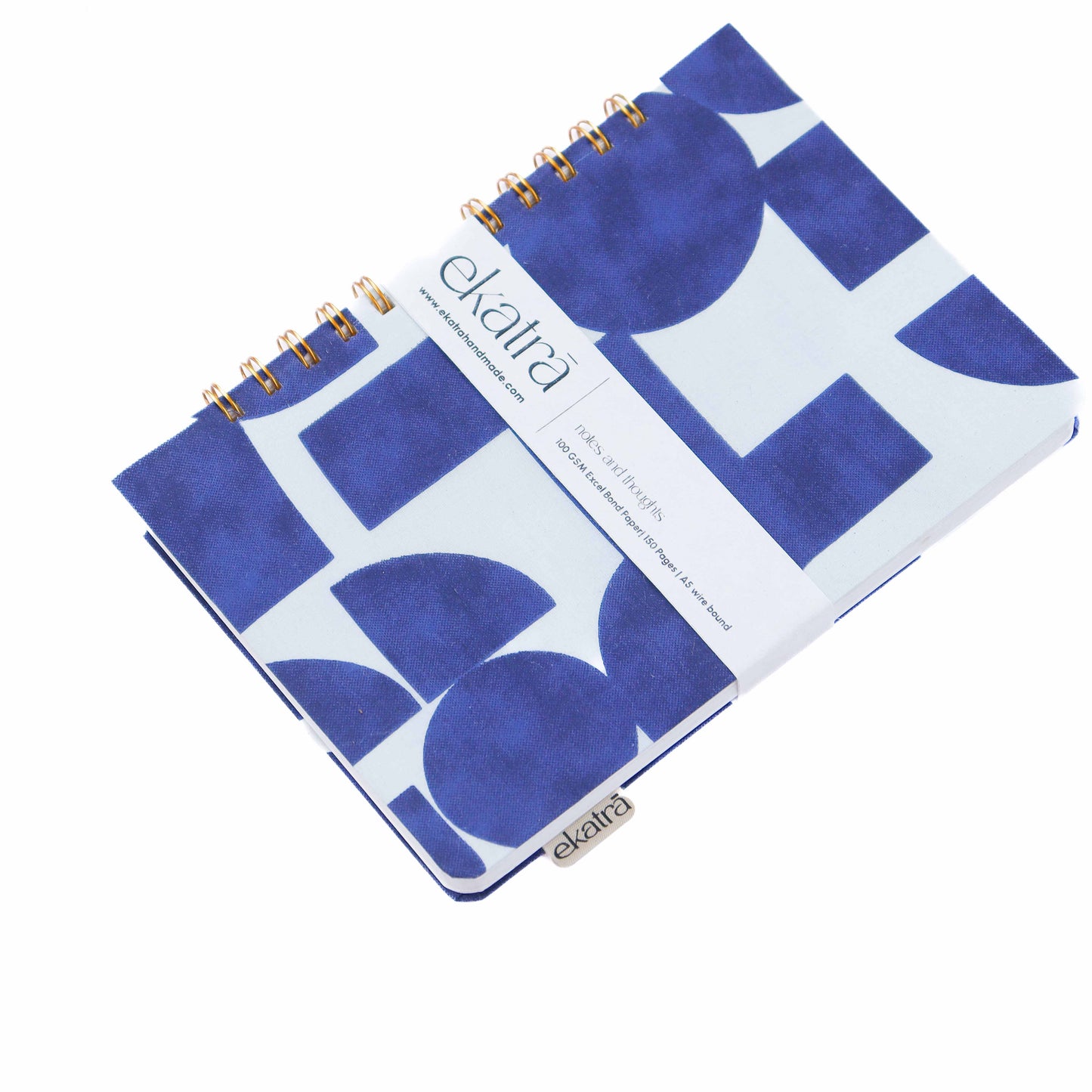 Handcrafted Sustainable A5 Wire Bound ruled 100 GSM paper Journal by Ekatra