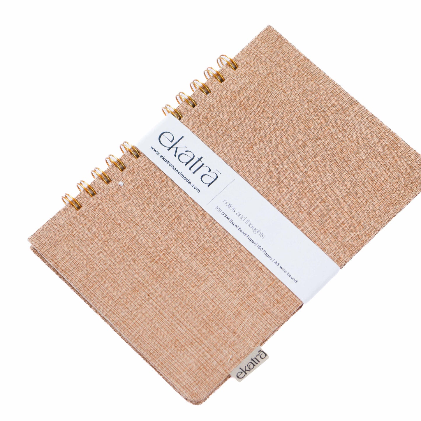Handcrafted Sustainable A5 Wire Bound ruled 100 GSM paper Journal by Ekatra