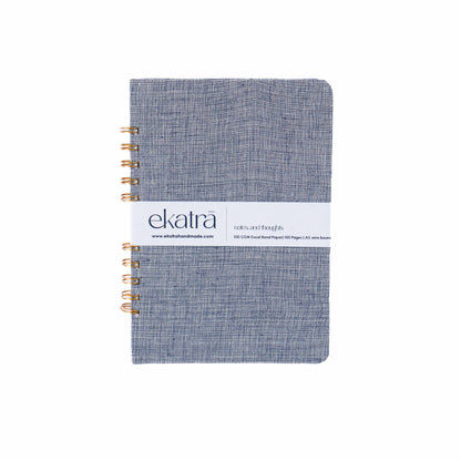 Handcrafted Sustainable A5 Wire Bound ruled 100 GSM paper Journal by Ekatra