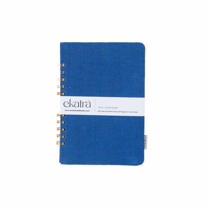 Handcrafted Sustainable A5 Wire Bound ruled 100 GSM paper Journal by Ekatra