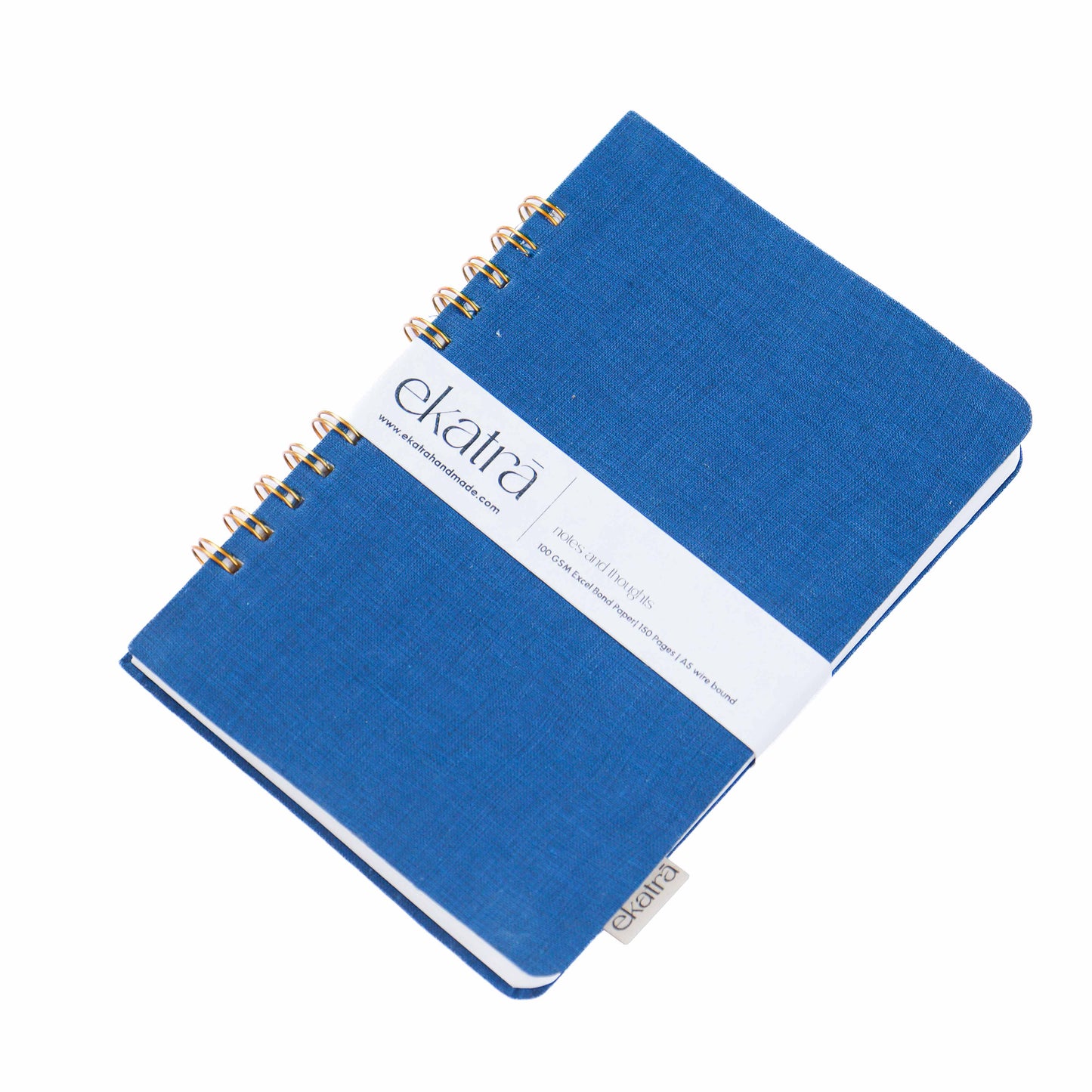 Handcrafted Sustainable A5 Wire Bound ruled 100 GSM paper Journal by Ekatra