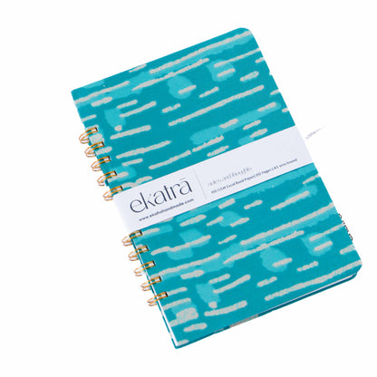 Handcrafted Sustainable A5 Wire Bound ruled 100 GSM paper Journal by Ekatra