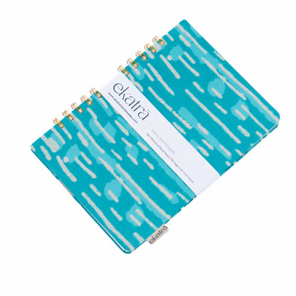 Handcrafted Sustainable A5 Wire Bound ruled 100 GSM paper Journal by Ekatra