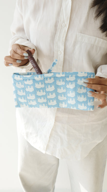 Sustainable Cotton Travel Pouch/Organizer by Ekatra - Small Pouch