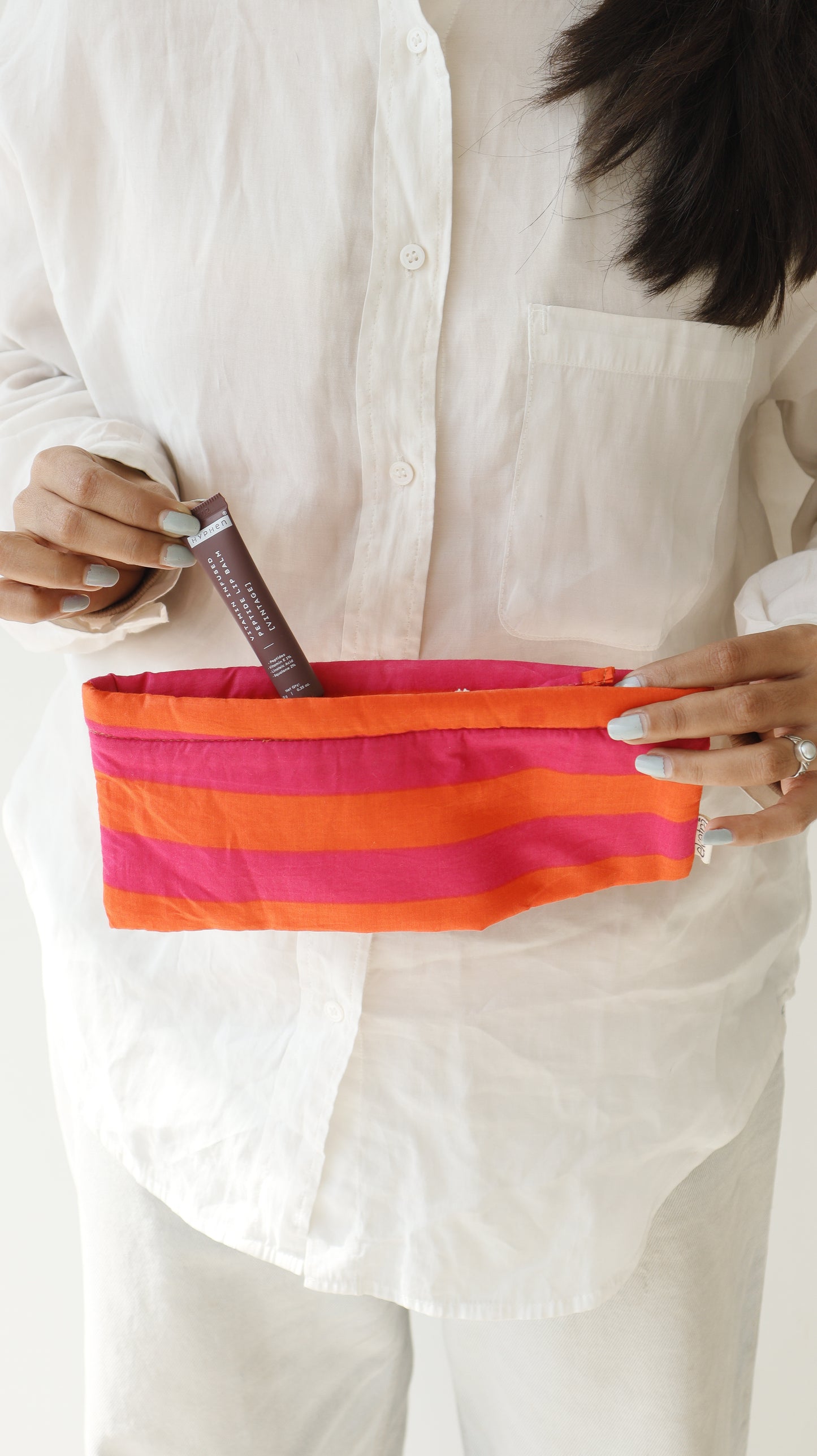 Sustainable Cotton Travel Pouch/Organizer by Ekatra - Small Pouch