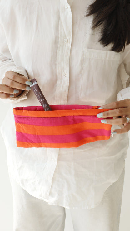 Sustainable Cotton Travel Pouch/Organizer by Ekatra - Small Pouch