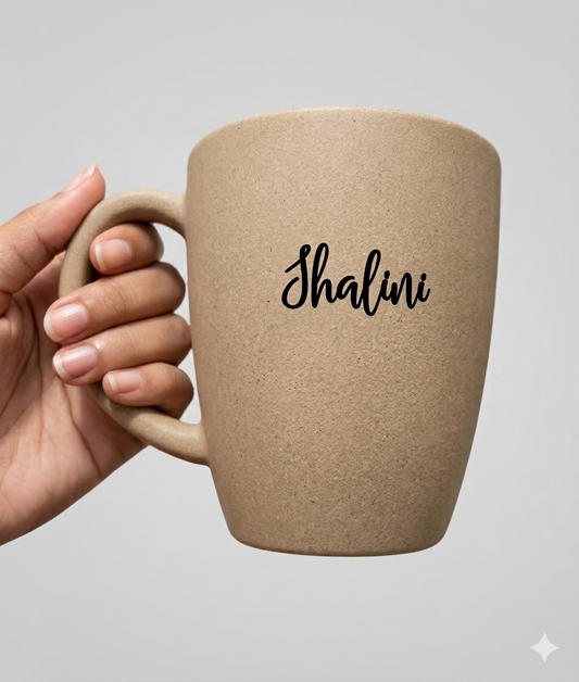 Rice husk coffee mug