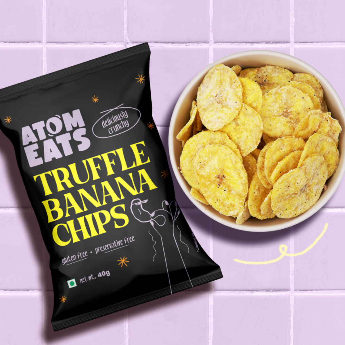 Atom Eats Truffle Banana Chips