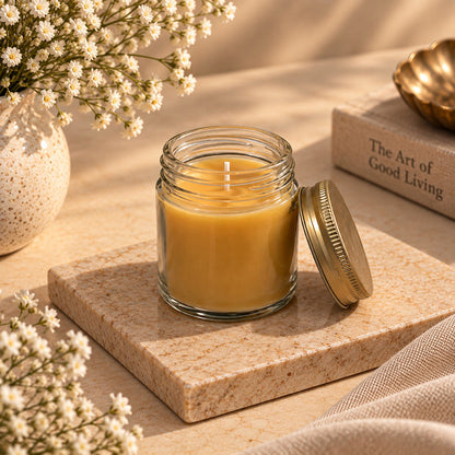 Amber Glow Hand-Poured Scented Candle
