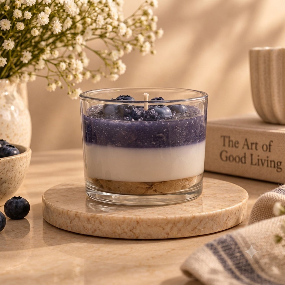 Blueberry Velvet Hand-Poured Scented Candle
